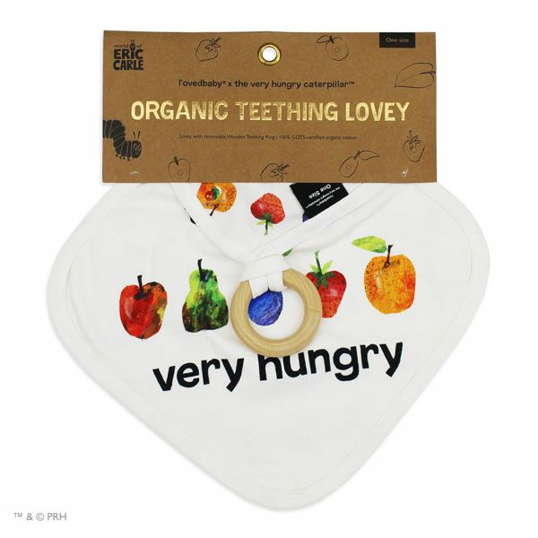 オーガニックコットン ベビーティージングリング はらぺこあおむし