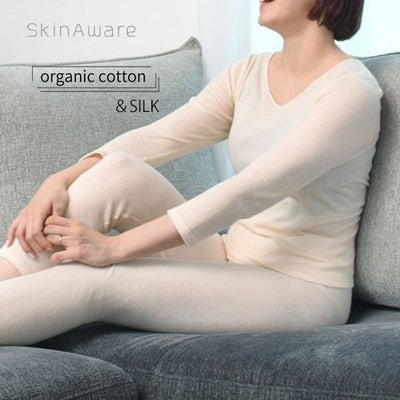 オーガニックコットン&シルク ロングスリーブインナー
