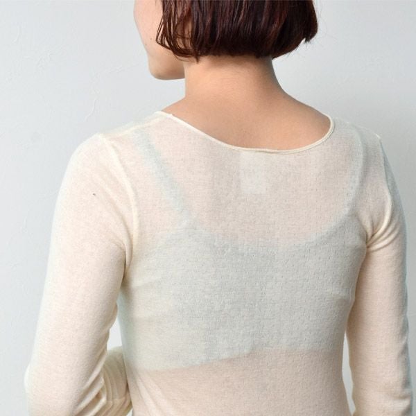 オーガニックコットン&シルク ロングスリーブインナー