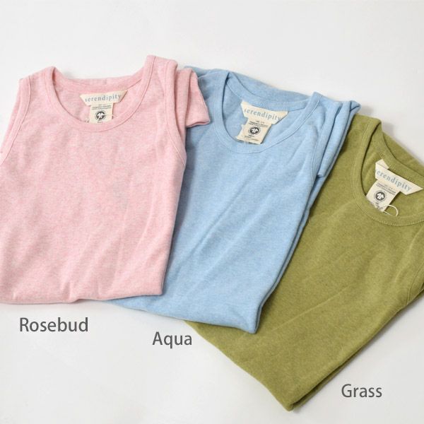 オーガニックコットン キッズフライスタンクドレス