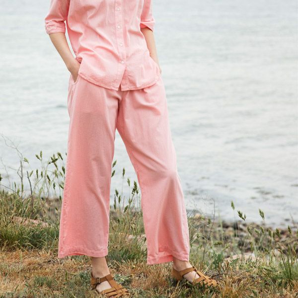 オーガニックコットン リラックスタフタパンツ