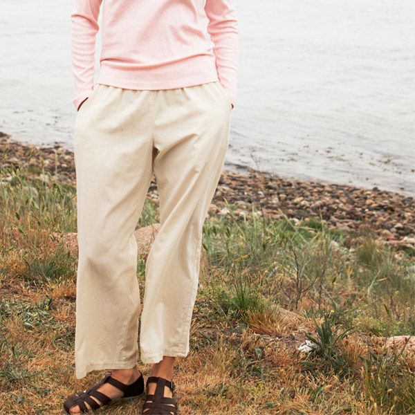 オーガニックコットン リラックスタフタパンツ