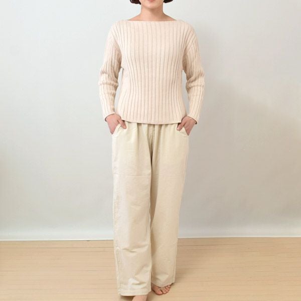 オーガニックコットン リラックスタフタパンツ