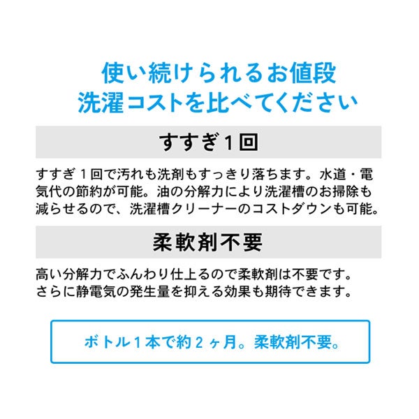 洗濯用洗剤 無香 ボトル300ml