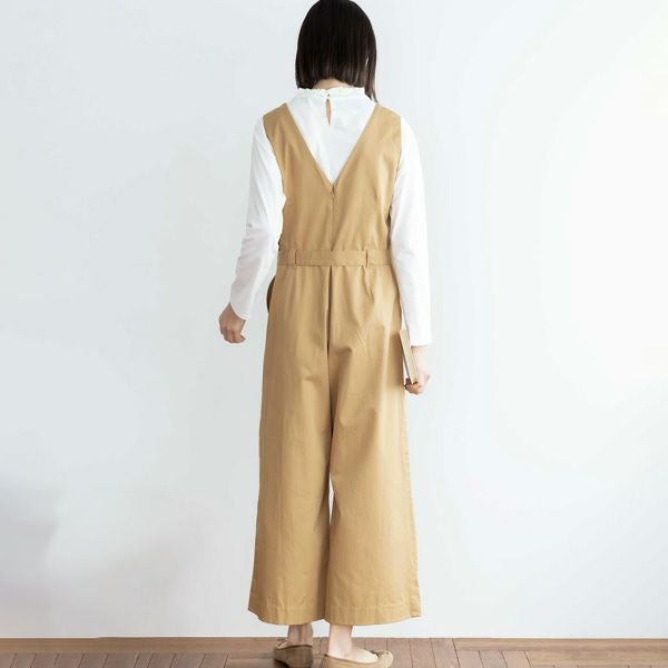 オーガニックコットン ツイルオールインワン