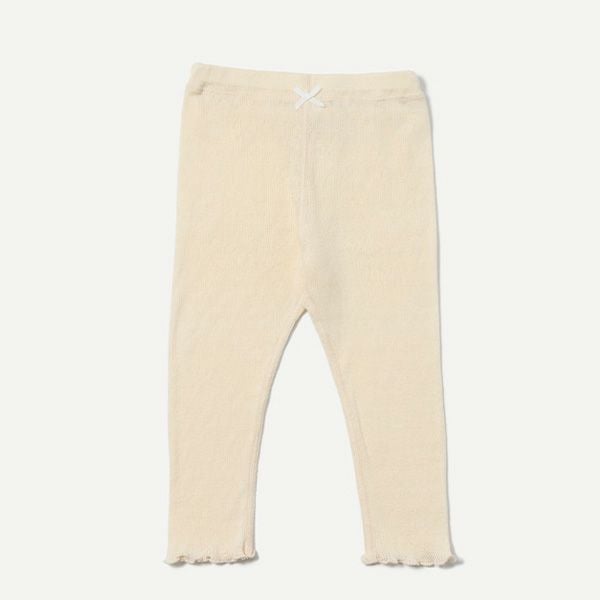 オーガニックコットン ベビースズランメッシュレギンス