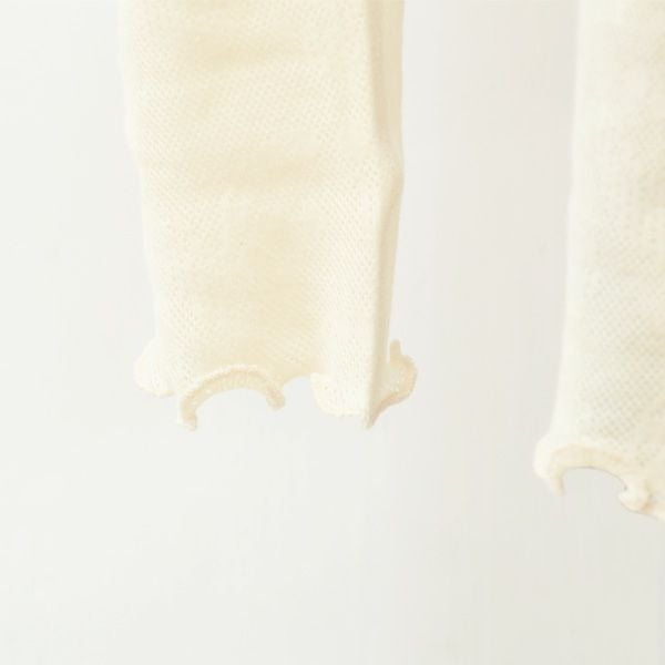 オーガニックコットン ベビースズランメッシュレギンス
