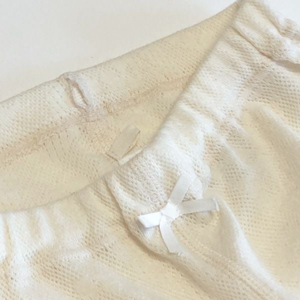 オーガニックコットン ベビースズランメッシュレギンス