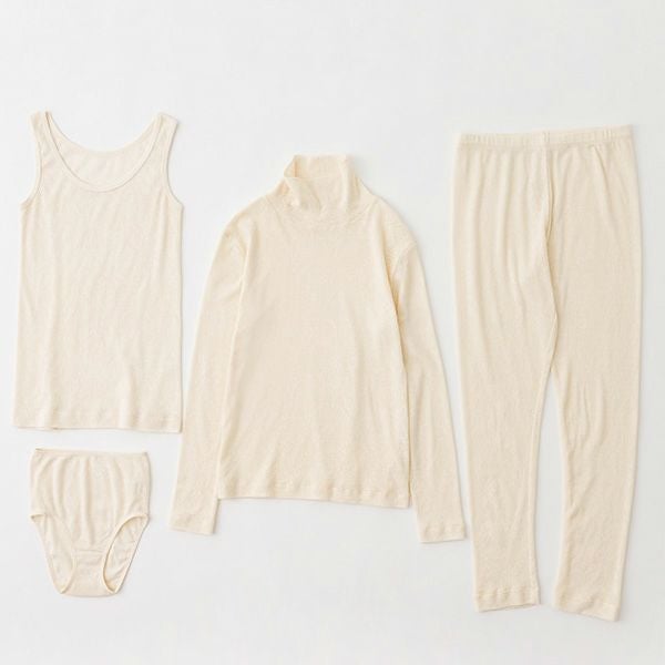 オーガニックコットン スズランメッシュレギンス