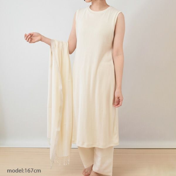 オーガニックコットン ヘリンボンストール