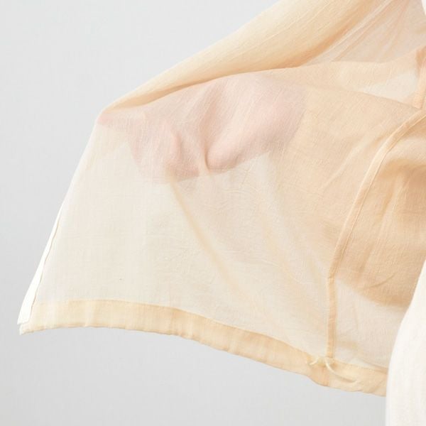 オーガニックコットン チリメンジップアップパーカー