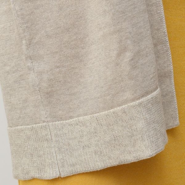 オーガニックコットン＆リネン ロングカーデ