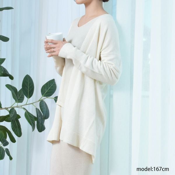 オーガニックコットン＆リネン ロングカーデ