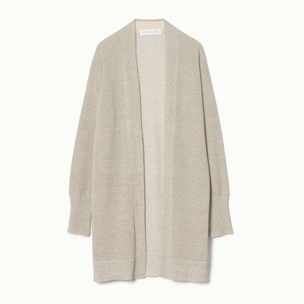 オーガニックコットン＆リネン ロングカーデ