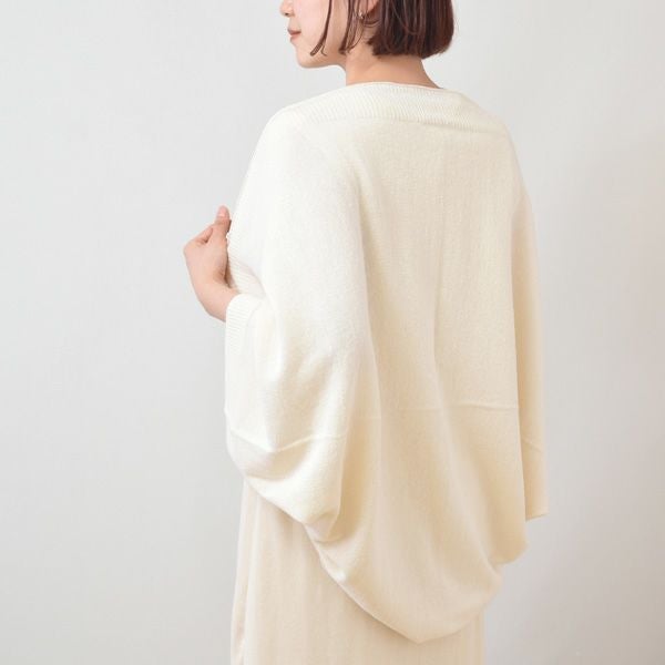 オーガニックコットン＆リネン ニットボレロ