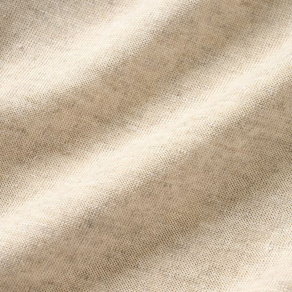 オーガニックコットン＆リネン プレーティング天竺ロングジレ