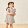 オーガニックコットン ベビーフリル袖ドレス&ブルマ