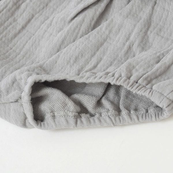 オーガニックコットン ベビーガーゼノースリーブペプラム＆ブルマ