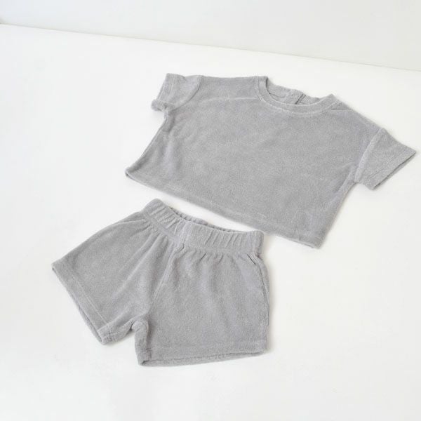 オーガニックコットン ベビーテリーＴシャツ＆ショーツ