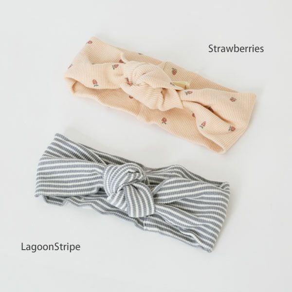 オーガニックコットン ベビーリブターバン