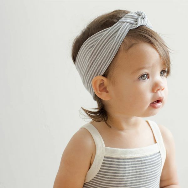 オーガニックコットン ベビーリブターバン