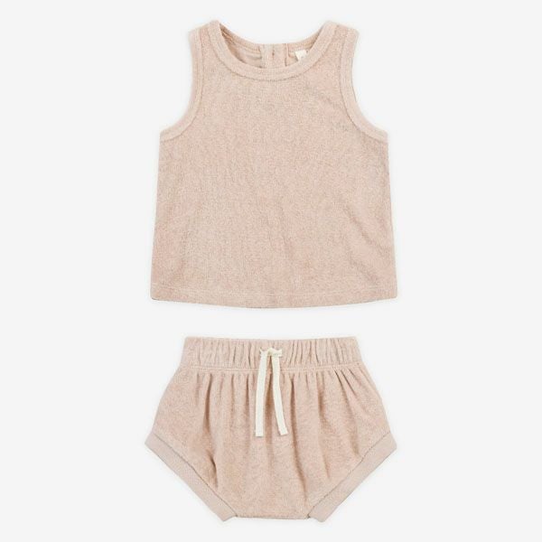 オーガニックコットン ベビーテリータンクトップ＆ショーツ