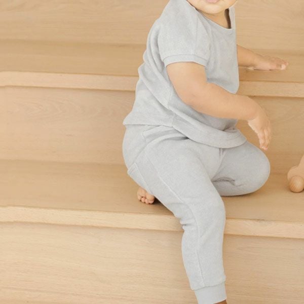 オーガニックコットン ベビーテリーＴシャツ＆パンツ