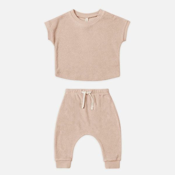 オーガニックコットン ベビーテリーＴシャツ＆パンツ