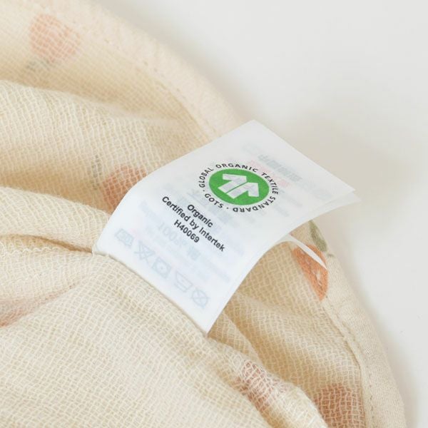 オーガニックコットン ベビーノースリーブスカート付きロンパース