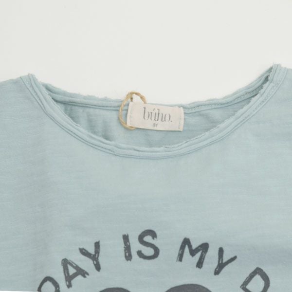 オーガニックコットン キッズスラブ半袖TシャツTODAY