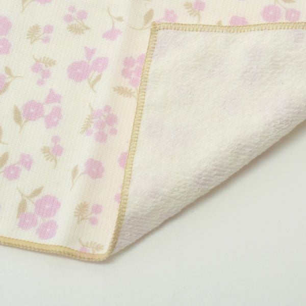 オーガニックコットン プリントミニタオル（ケース入り）ミモザと小花