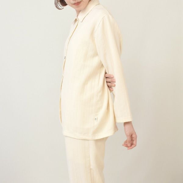 オーガニックコットン ダブルガーゼ前あきパジャマ