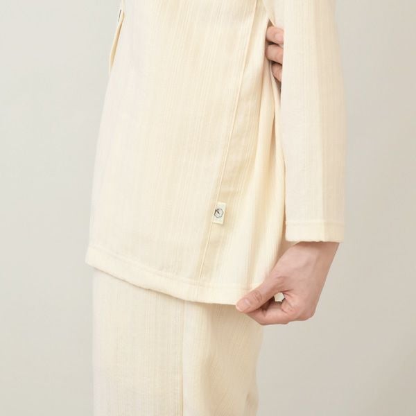 オーガニックコットン ダブルガーゼ前あきパジャマ