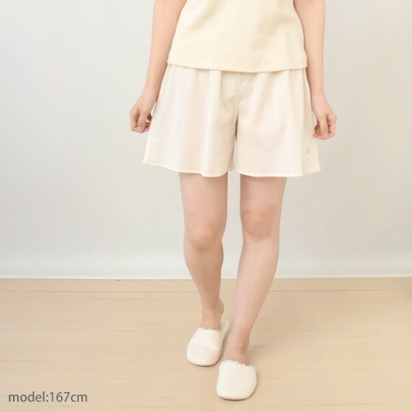オーガニックコットン inoui高島縮ショートペチパンツ