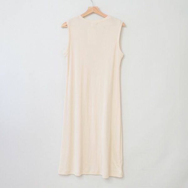 オーガニックコットン 葛和紙フライスノースリーブワンピース