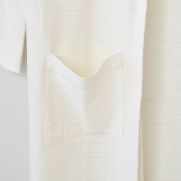 オーガニックコットン 葛和紙スラブ天竺カーディガン