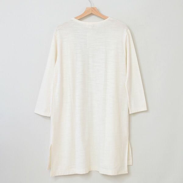 オーガニックコットン 葛和紙スラブ天竺カーディガン
