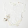 オーガニックコットン ベビースラブショートボディースーツ
