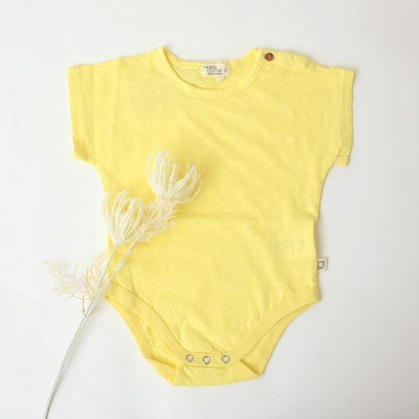 オーガニックコットン ベビースラブショートボディースーツ