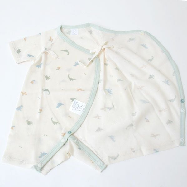 オーガニックコットン 吊天竺コンビオール 恐竜柄