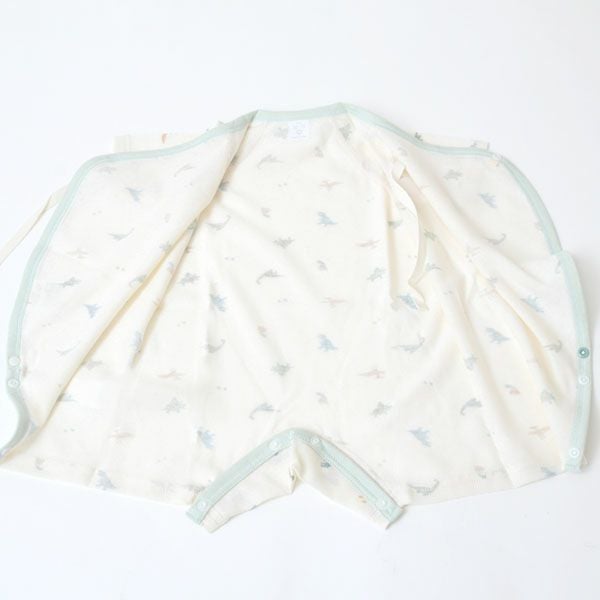 オーガニックコットン 吊天竺コンビオール 恐竜柄