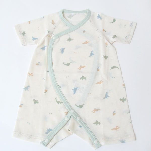 オーガニックコットン 吊天竺コンビオール 恐竜柄