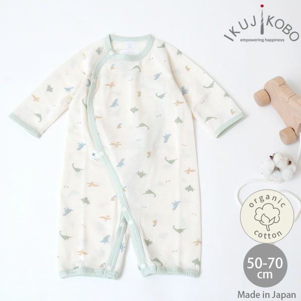 オーガニックコットン 吊天竺ツーウェイドレス 恐竜柄