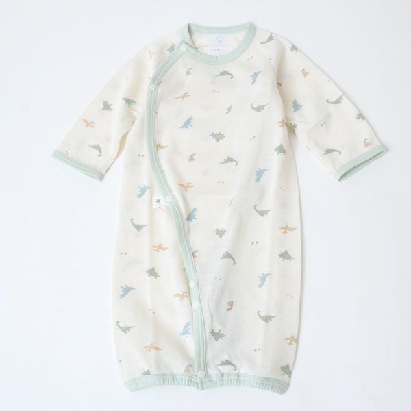 オーガニックコットン 吊天竺ツーウェイドレス 恐竜柄