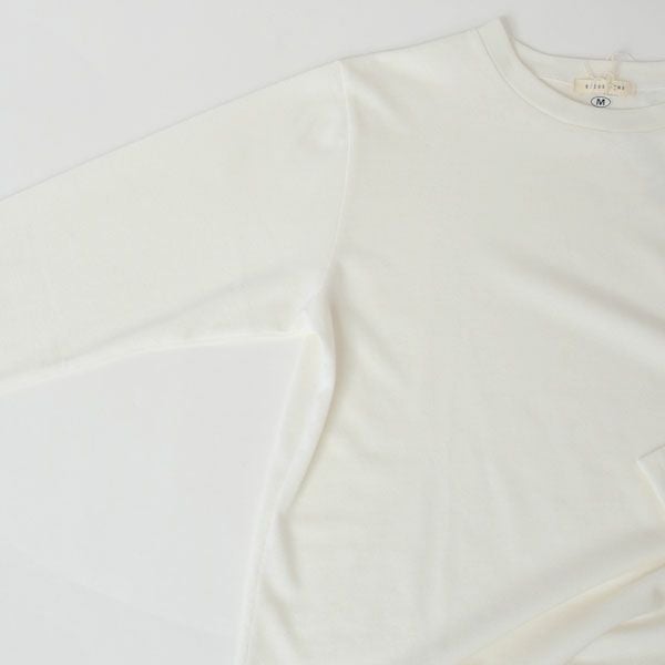 オーガニックコットン 葛和紙天竺メンズ長袖Tシャツ