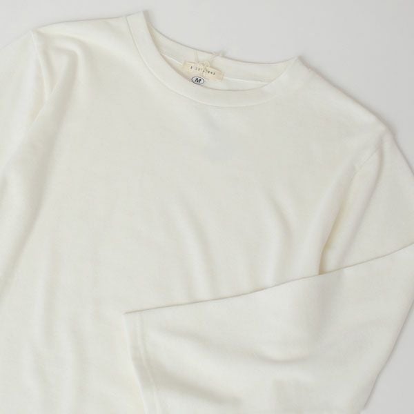 オーガニックコットン 葛和紙天竺メンズ長袖Tシャツ