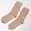 オーガニックコットン 鹿の子編みソックス