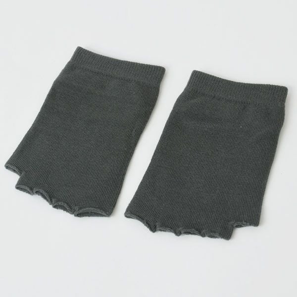 オーガニックコットン 五倍子五本指フィンガーレスソックス