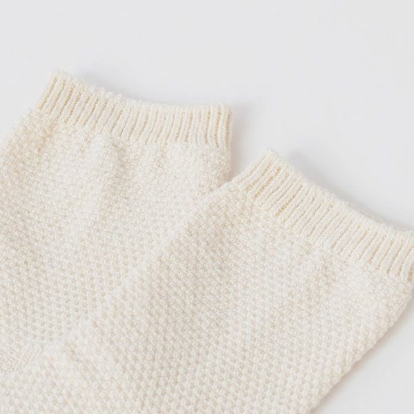 オーガニックコットン キッズ鹿の子編みソックス