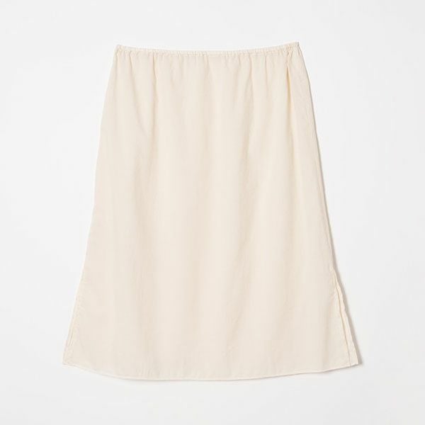 オーガニックコットン シャドウチェックギャザースカート